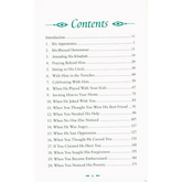 Tafel met inhoudsopgave van Meeting Muhammad door Omar Suleiman over Prophet Muhammad